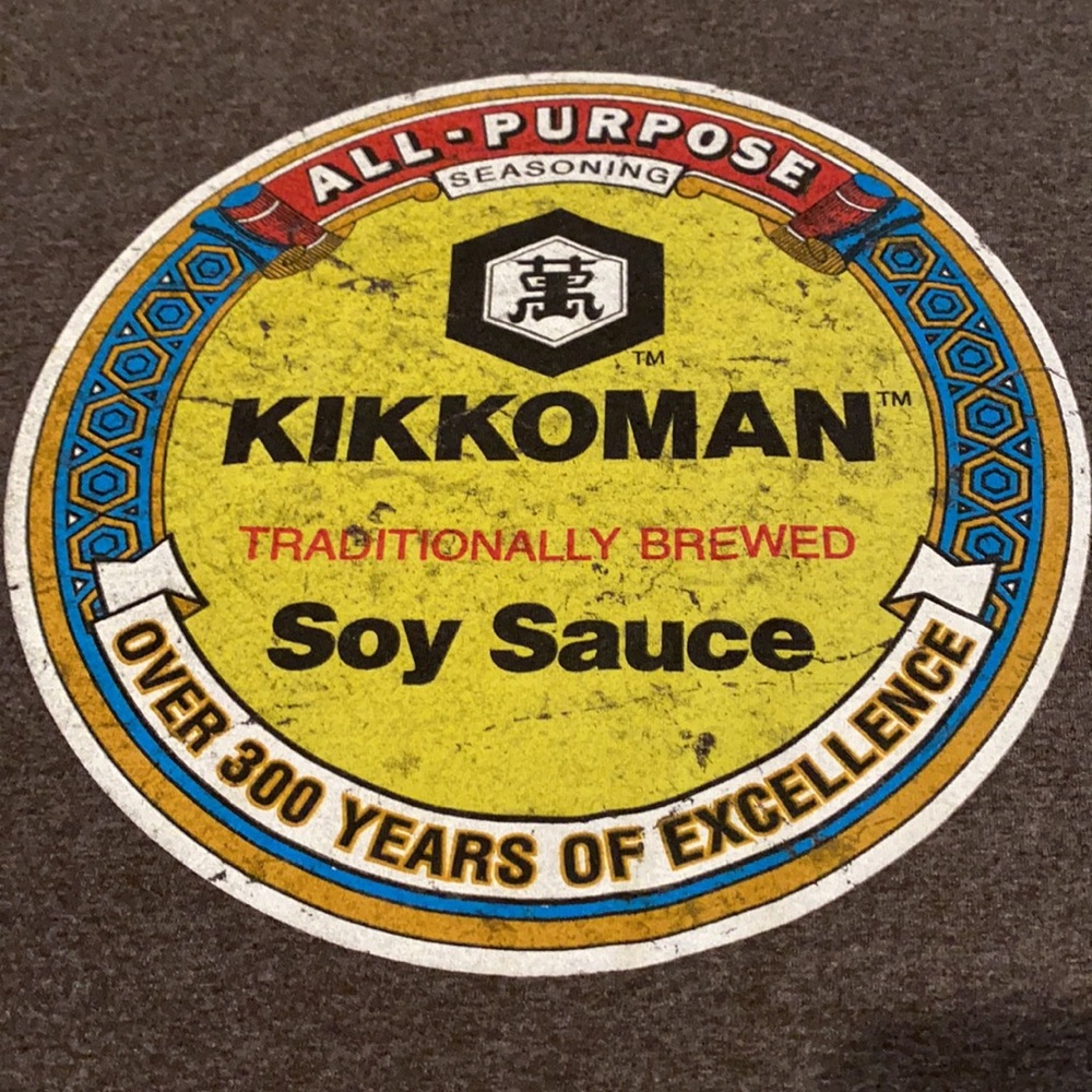 ~Kikkoman~ Logo Brown Shirt